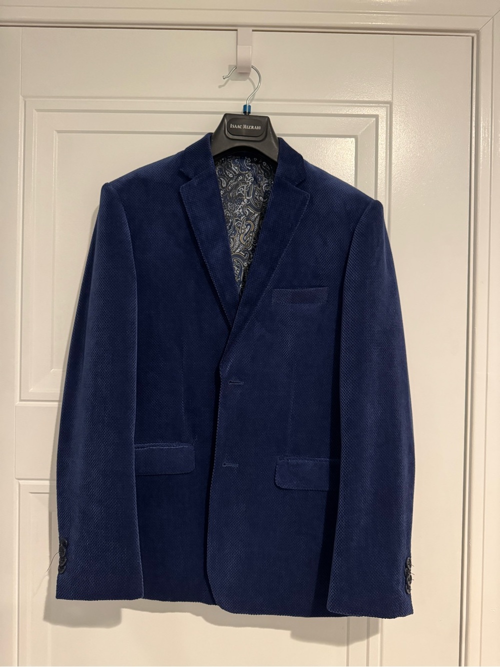 Isaac Mizrahi Deep Blue Velvet Sport Coat